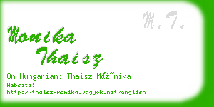 monika thaisz business card